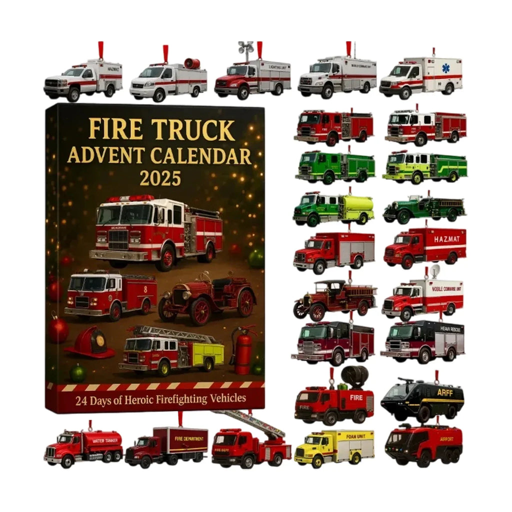 Fire Truck Advent Calendar 2025 – 24 Days of Fire Trucks and Surprise Toys