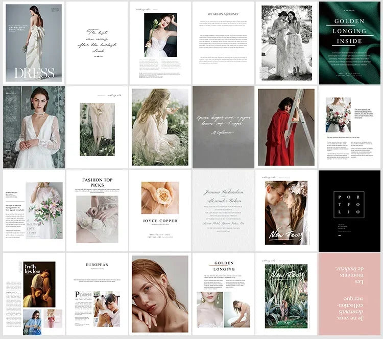 Cartes de décoration, magazines imprimés