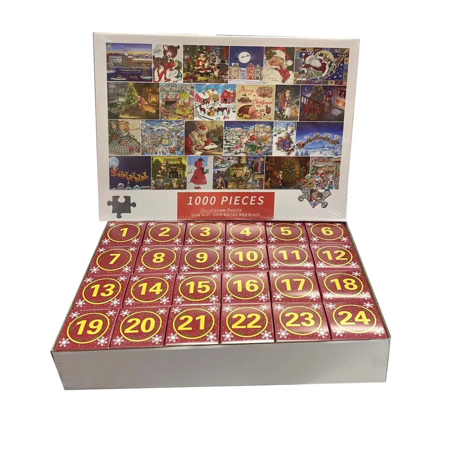 Jigsaw Puzzle Advent Calendar  – 1000-Piece Puzzle for Family and Adults