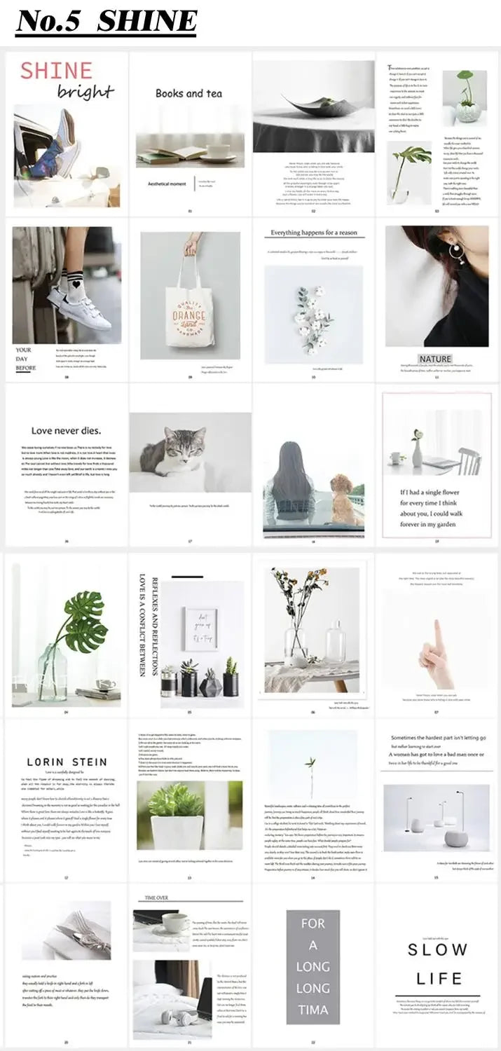 Cartes de décoration, magazines imprimés