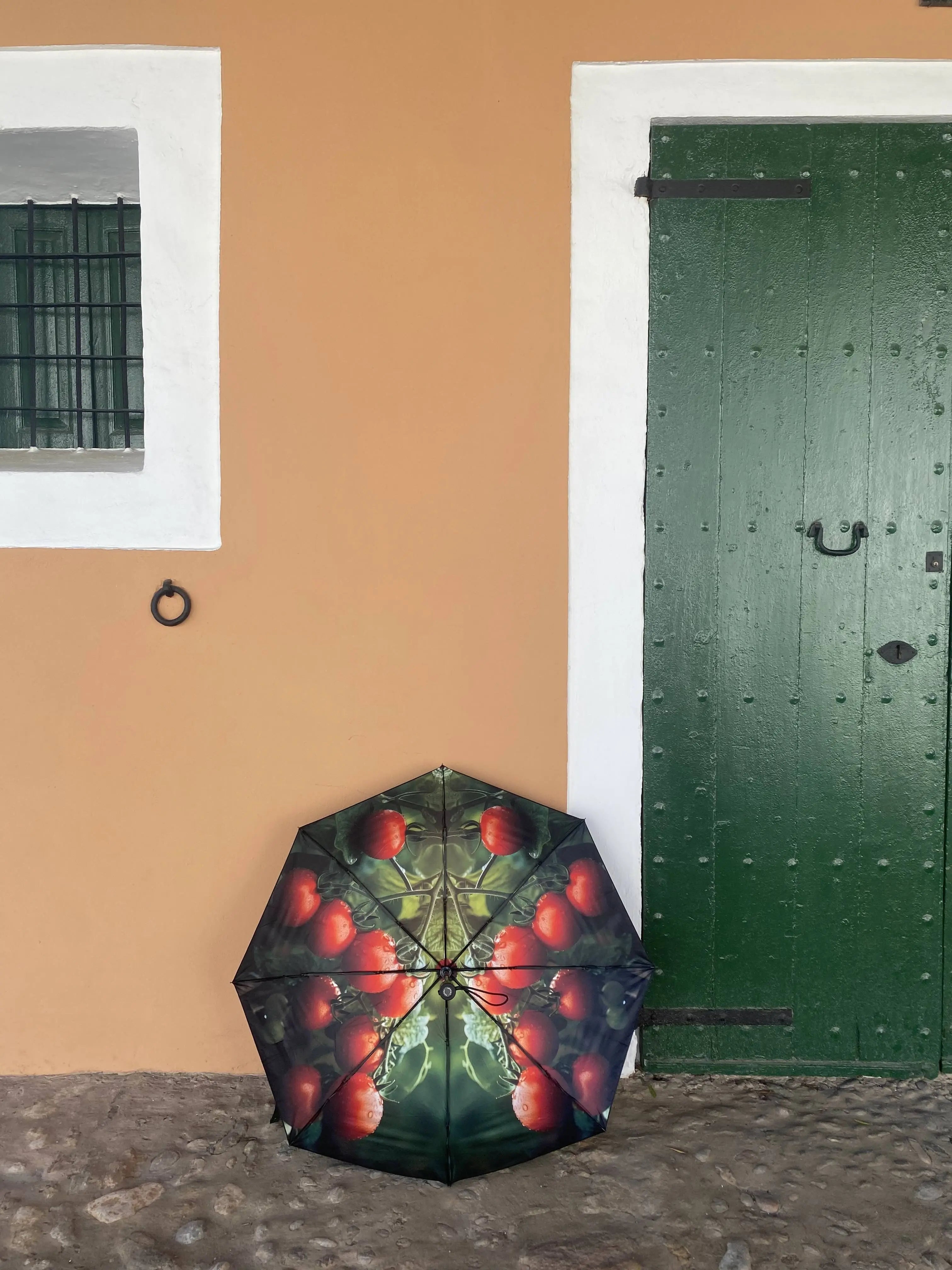 Parapluie Tomate – Coupe-vent et protection UPF50+