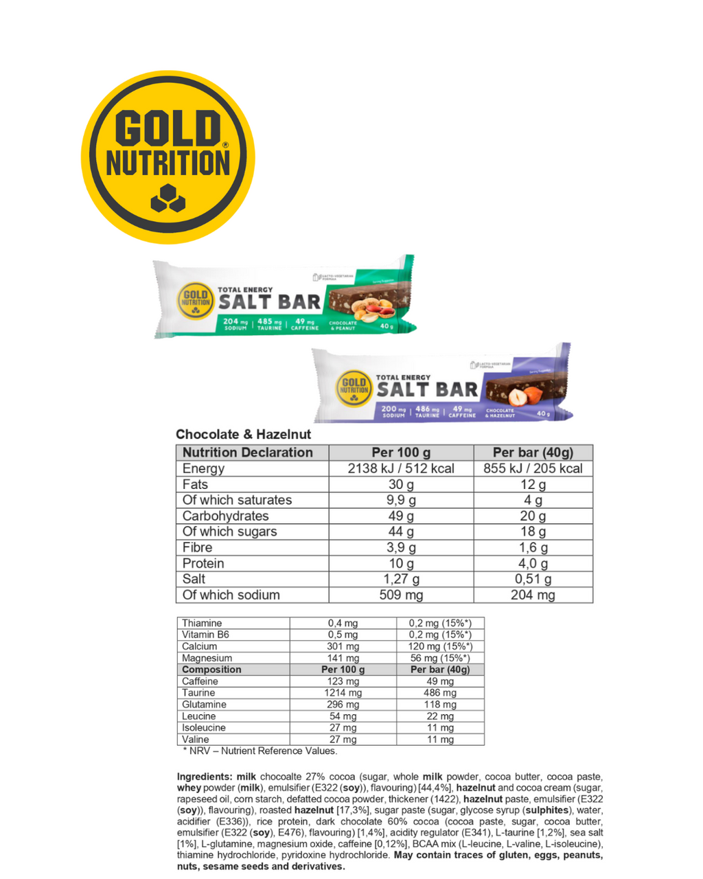 BARRE DE SEL TOTAL ENERGY – Salta Energibars pour tous et tous