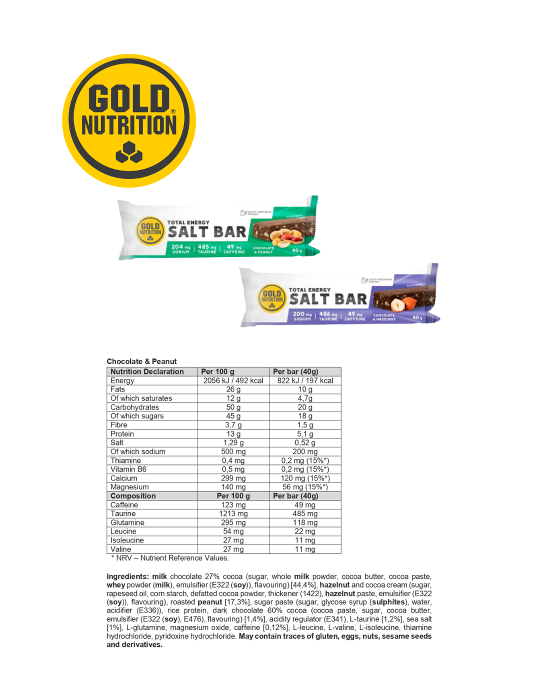 BARRE DE SEL TOTAL ENERGY – Salta Energibars pour tous et tous