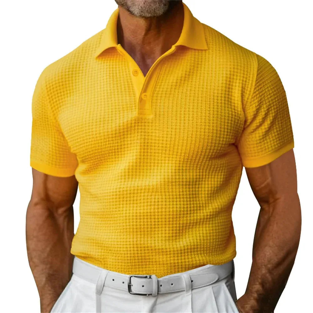 Short Sleeve Polo Shirt Men's Fashion Summer Lapel Shirt