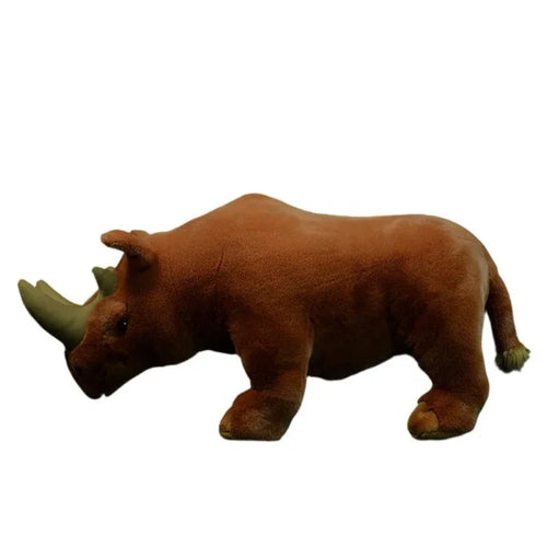 Ancient Creature Egyptian Heavy Foot Double Horned Rhino Animal Plush Toy