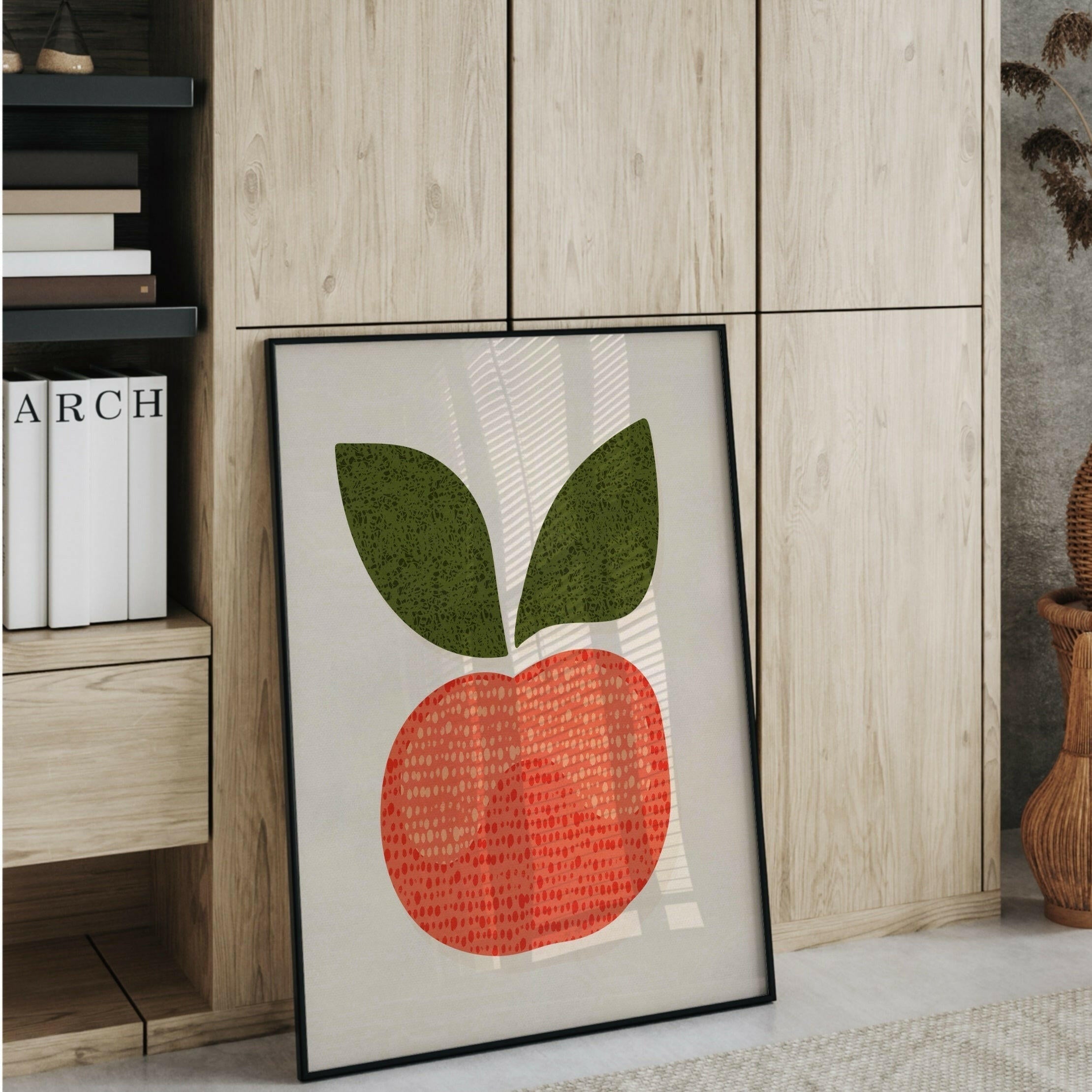 Affiche d'Äppel pour Barnrum – Färgglad &amp; Lugnande Väggkonst