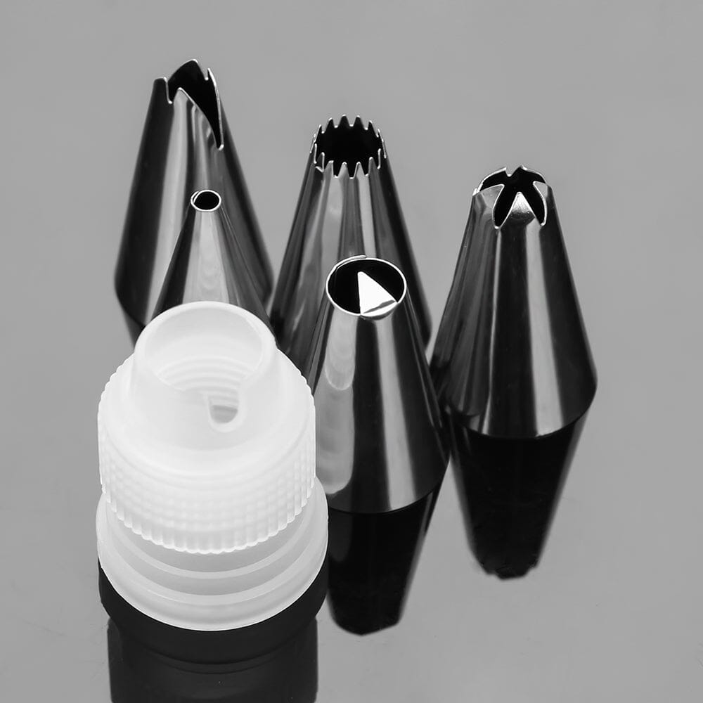 Återanvändningsbar Spritspåse i Silikon med 6 st munstycken