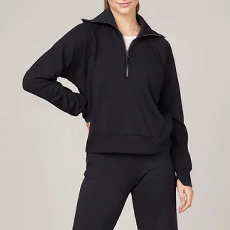 Avslappnade byxor och långärmad topp - Set