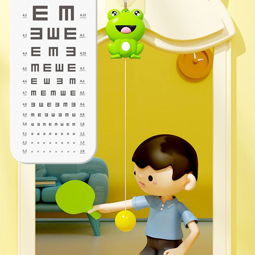 Bärbar hängande bordtennistränare för inomhusbruk