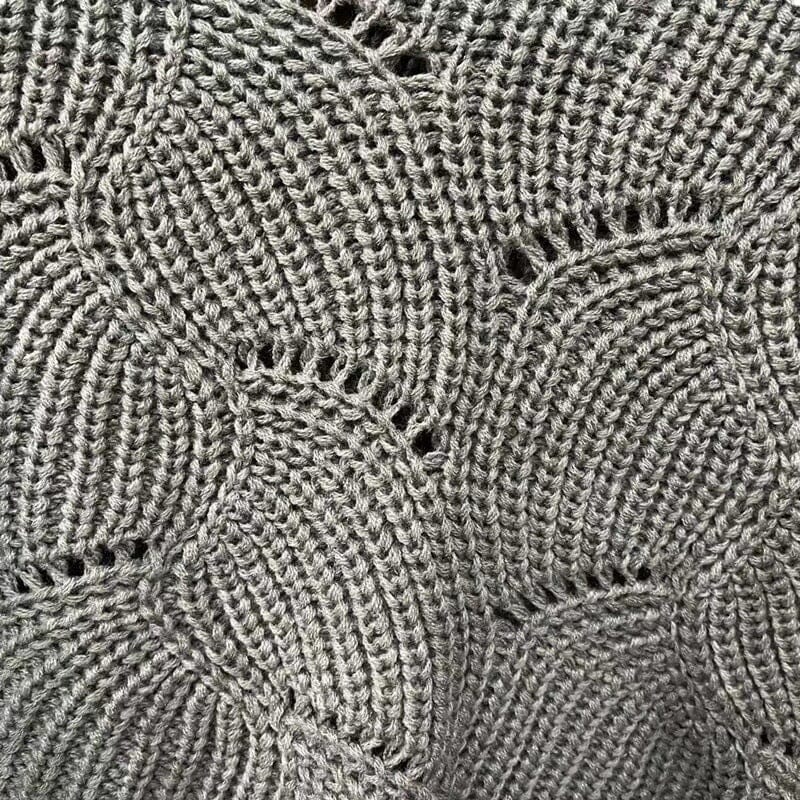 Bat Sleeve Stickad sjal