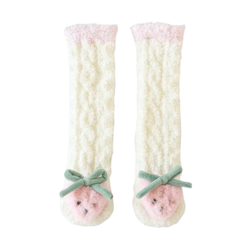 Bebis Vinter Fluffiga Toffel Sockor