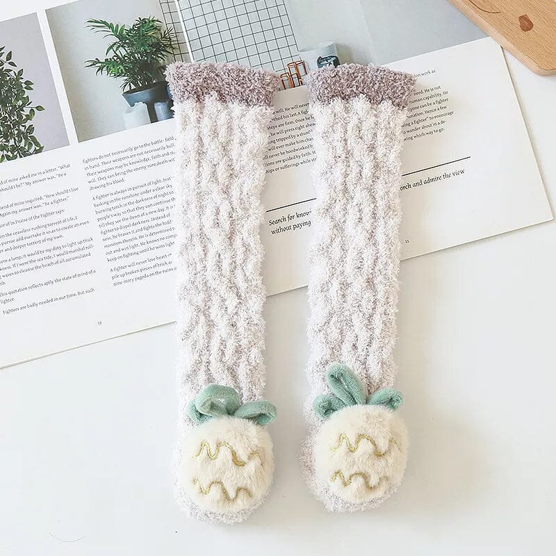 Bebis Vinter Fluffiga Toffel Sockor