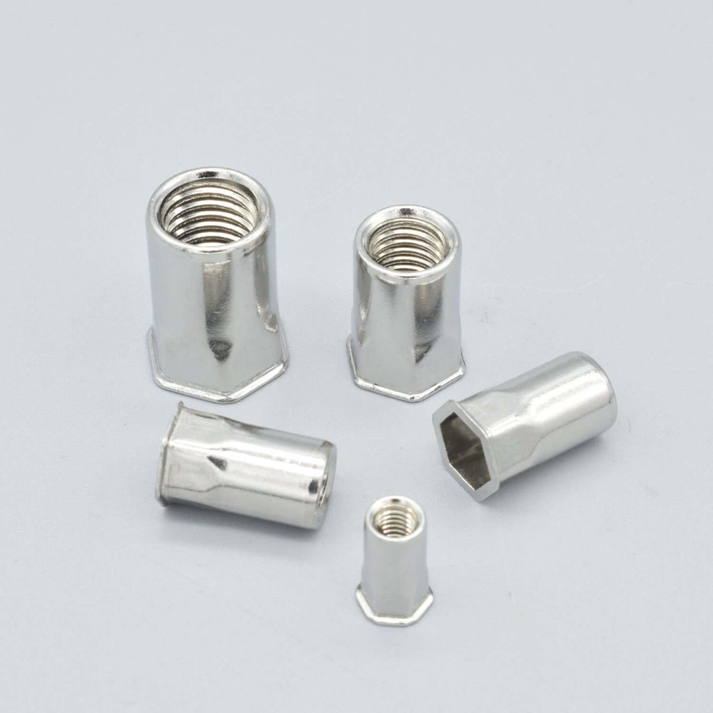 Blindnitmutter | Litet försänkt huvud halvsexkant | A2