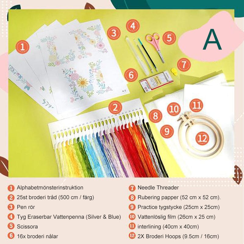 Broderi | Gör det själv- paket