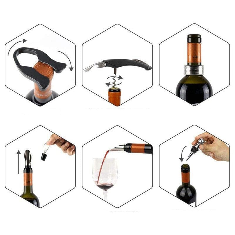 Deluxe presentset för vintillbehör
