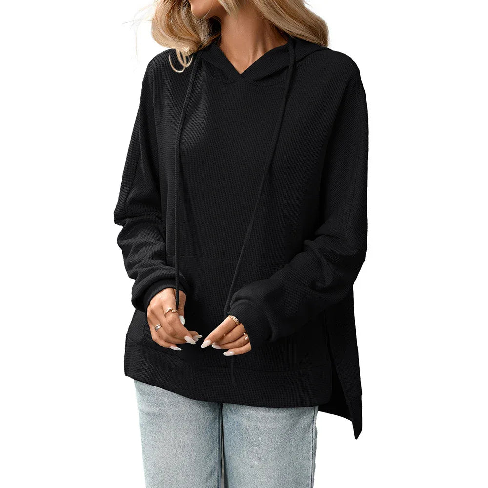 Comfortable Knit Pullover Sweater Long Sleeve Hoodie