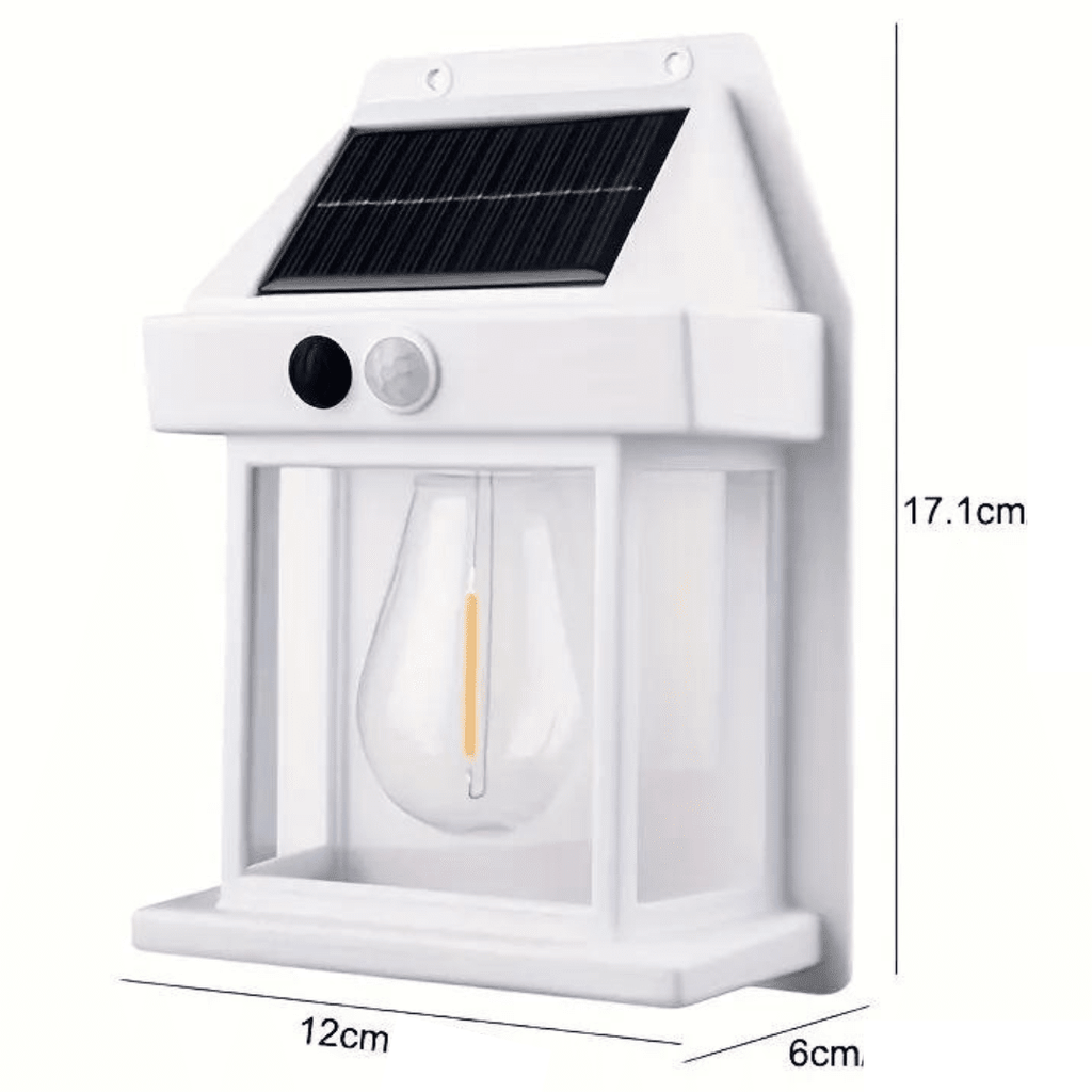 Fasadlampa med solcell