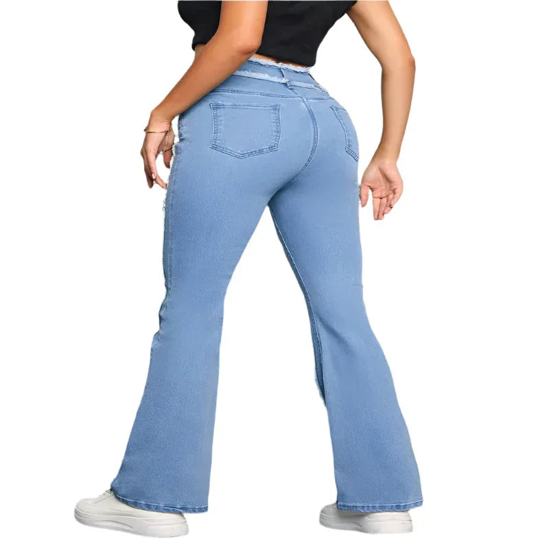 Flared Women's Slim Fit Pants Jeans