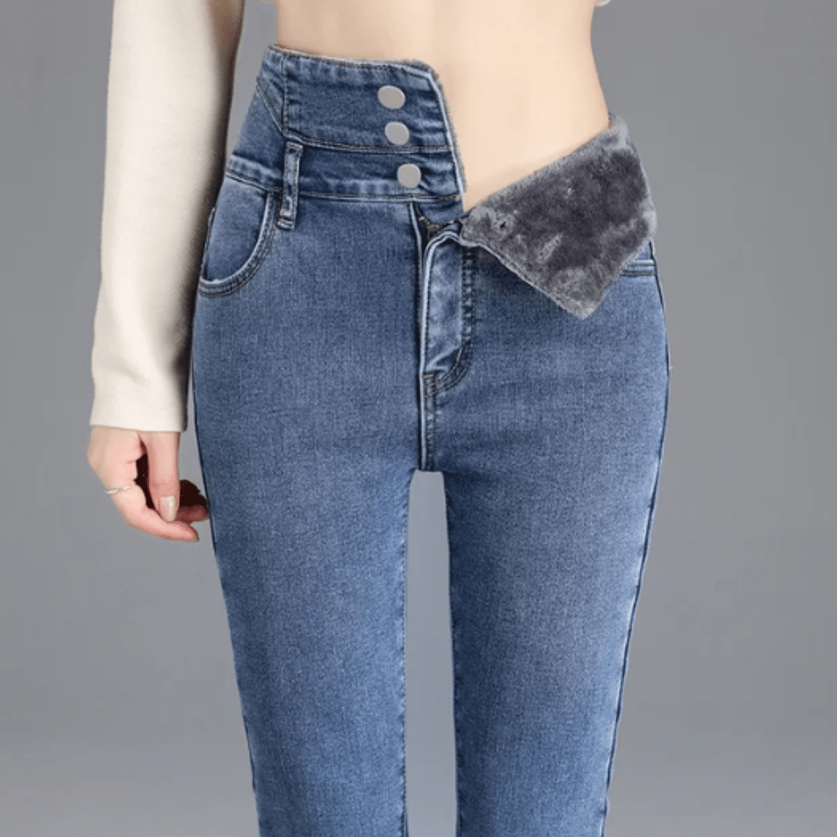 Fleece Skinny Jeans
