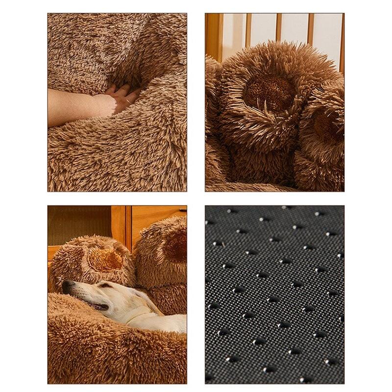 Fluffig och gosig bädd för hund och katt