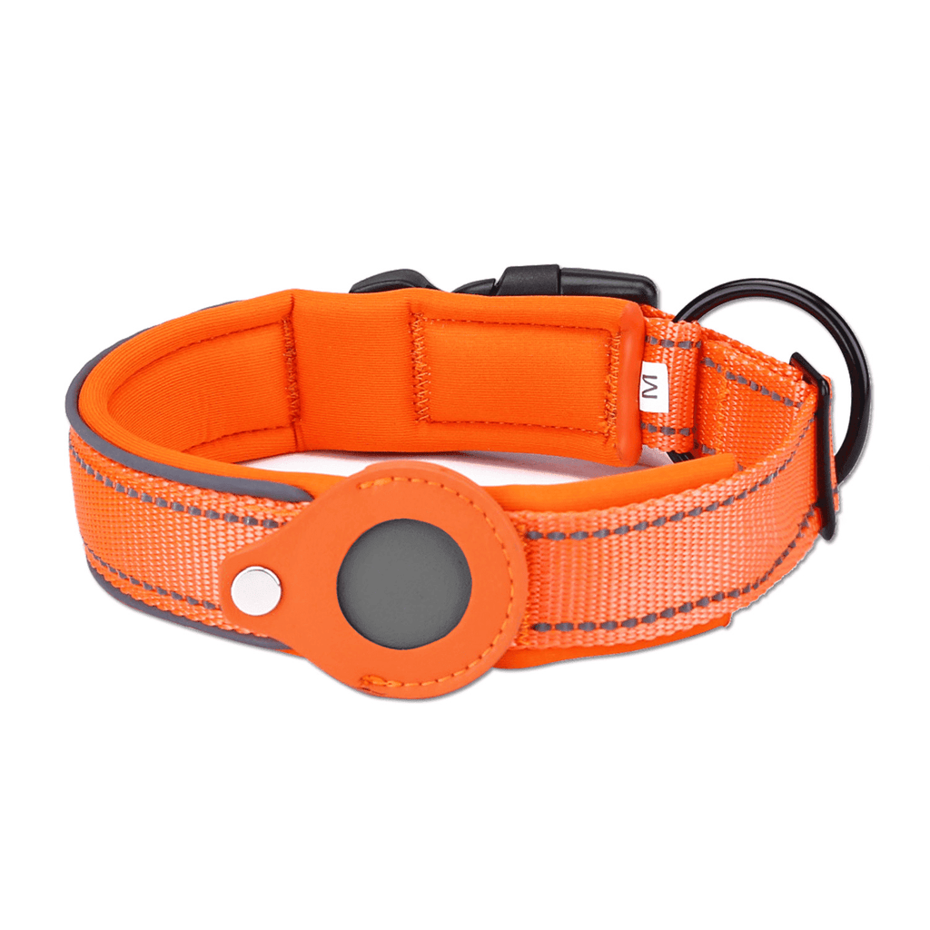FMW™ - AirTag Hundhalsband - Smart halsband med hållare till Apple AirTag