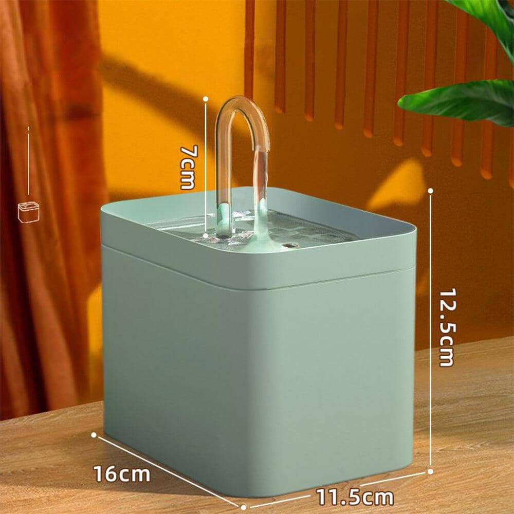 Vattenfontän för katt – Tyst vattenfontän med filter & justerbart flöde (1,5 L)