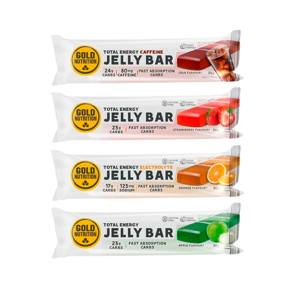 Jelly Bar GoldNutrition® – Énergie et geléform pour les aliments (15 x 30 g)