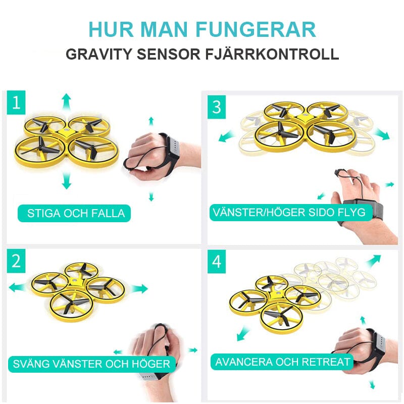 Gravity Sensor RC Nano Quadcopter