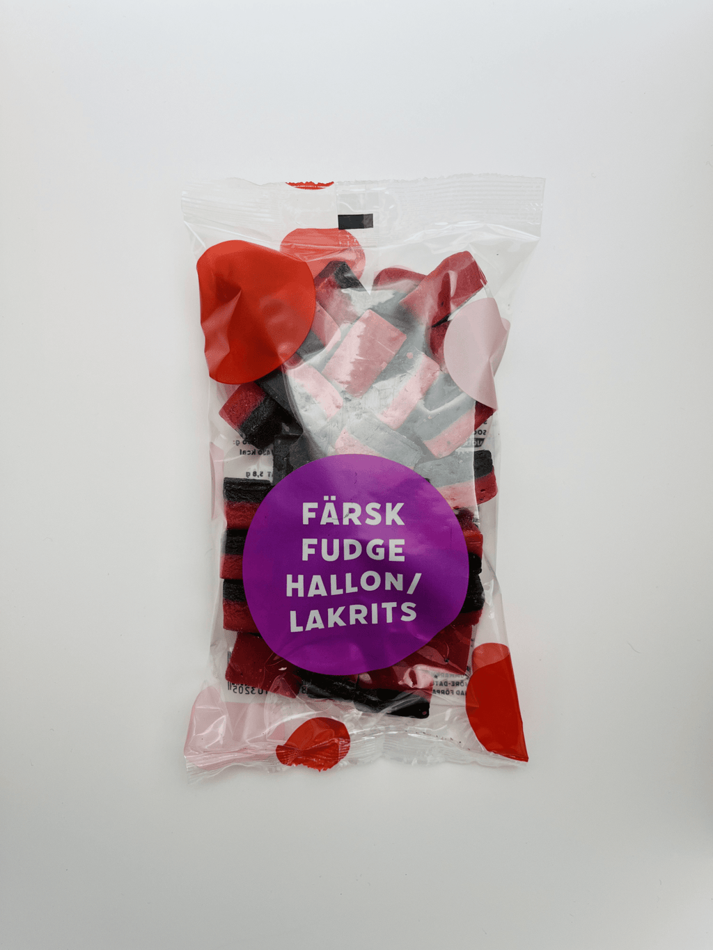 Fudge Hallon/Lakrits 215 g