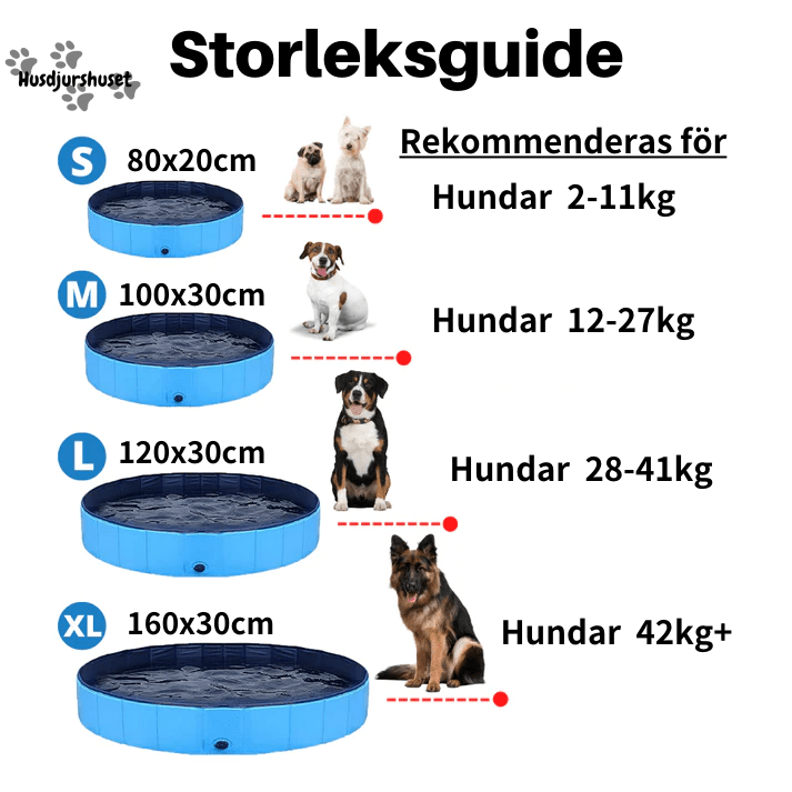 Hundpoolen Vikbar Pop-up pool