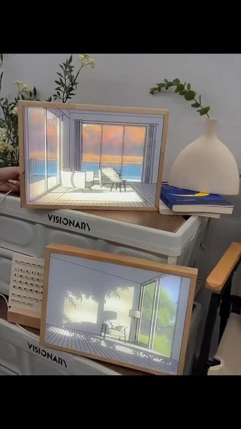 ILLUMIART - Ljustavla med Belysning – Förvandla Ditt Rum med Förtrollande Konst