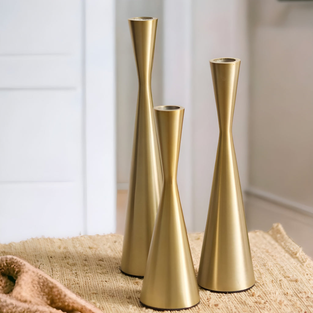 Konisk Ljusstake Guld