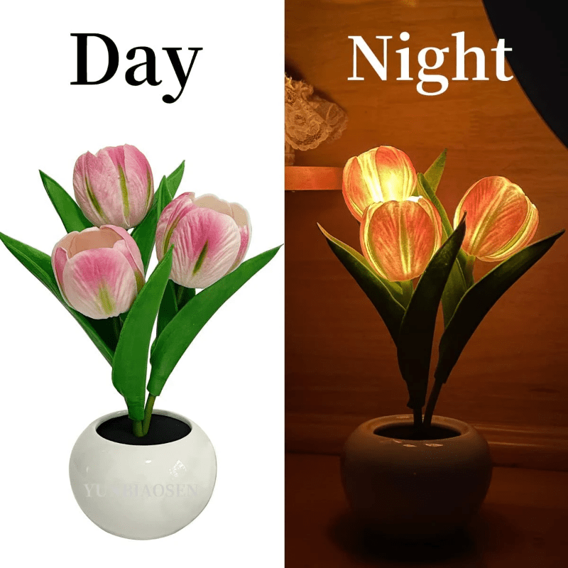 LED Tulpanlampa – Realistisk Blomsterbelysning för Mysig Atmosfär