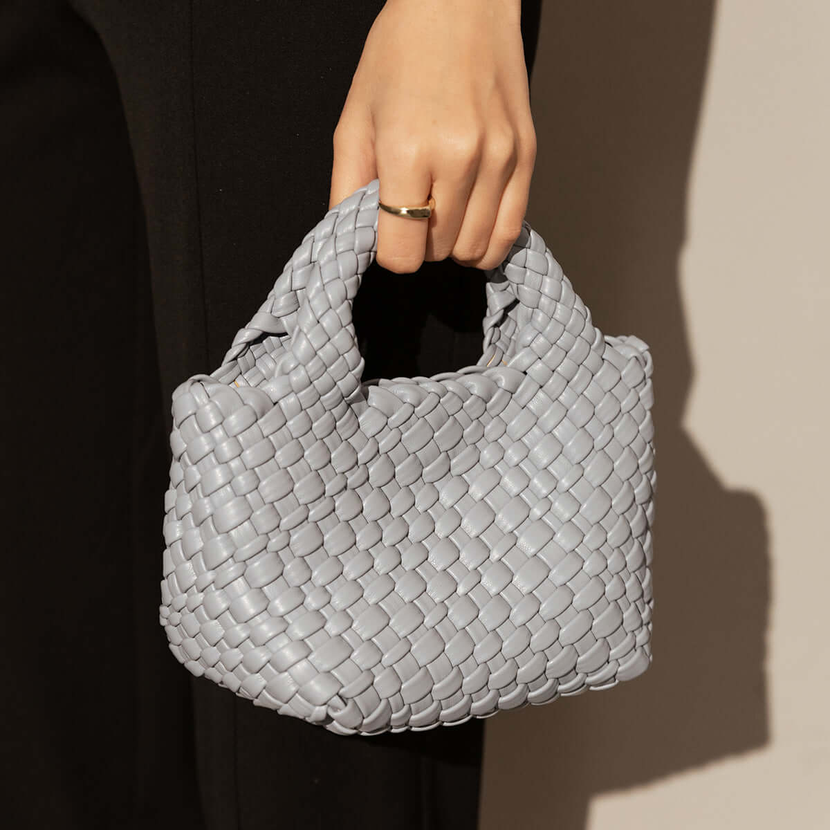 Mini Woven Top Handle Bag-1