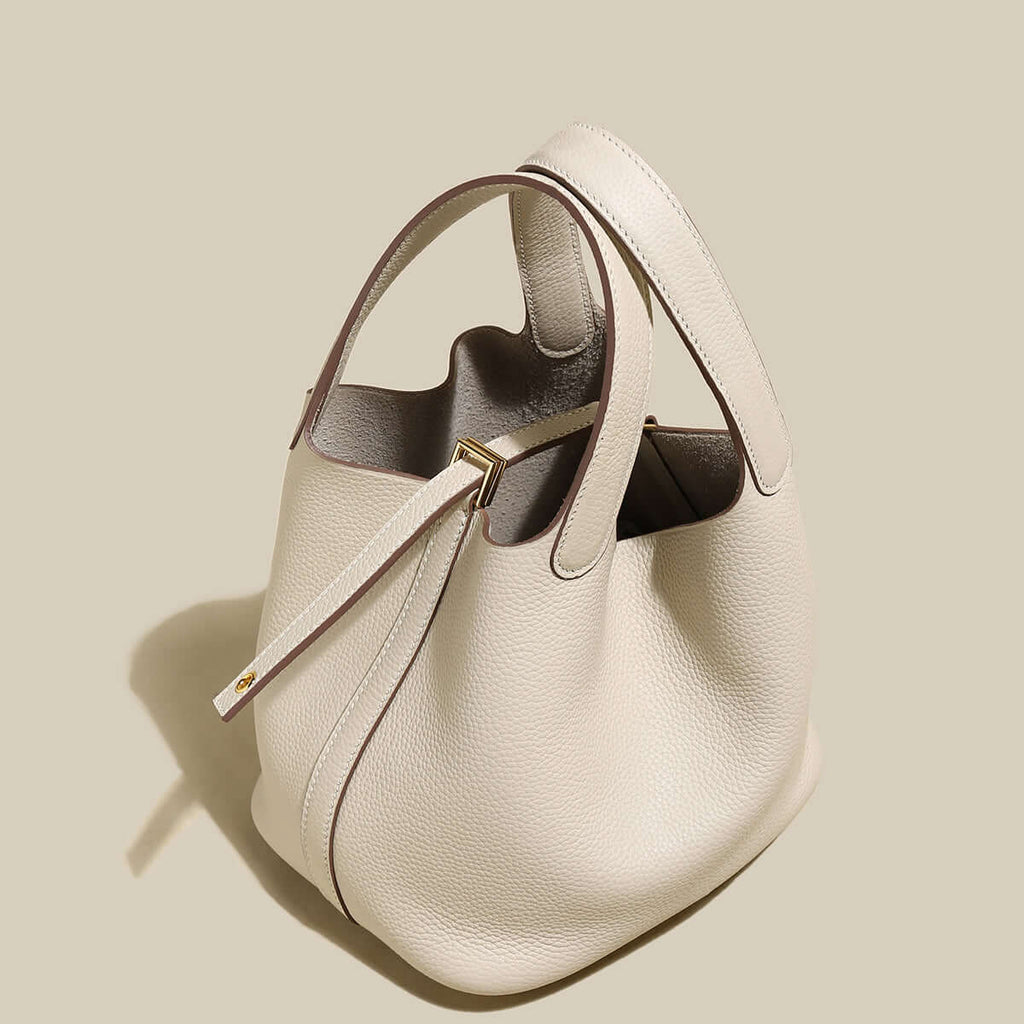 Premium Bucket Tote Bag With Lock-4