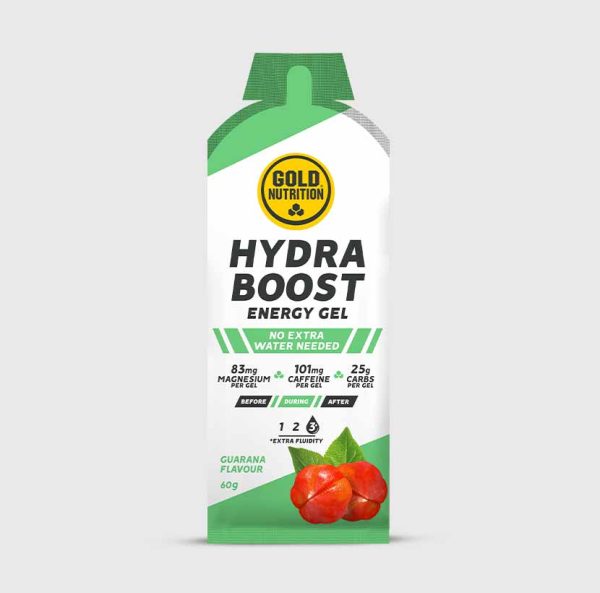 HYDRA GEL GoldNutrition® – Flytande energi som är lätt att ta och lätt att smälta