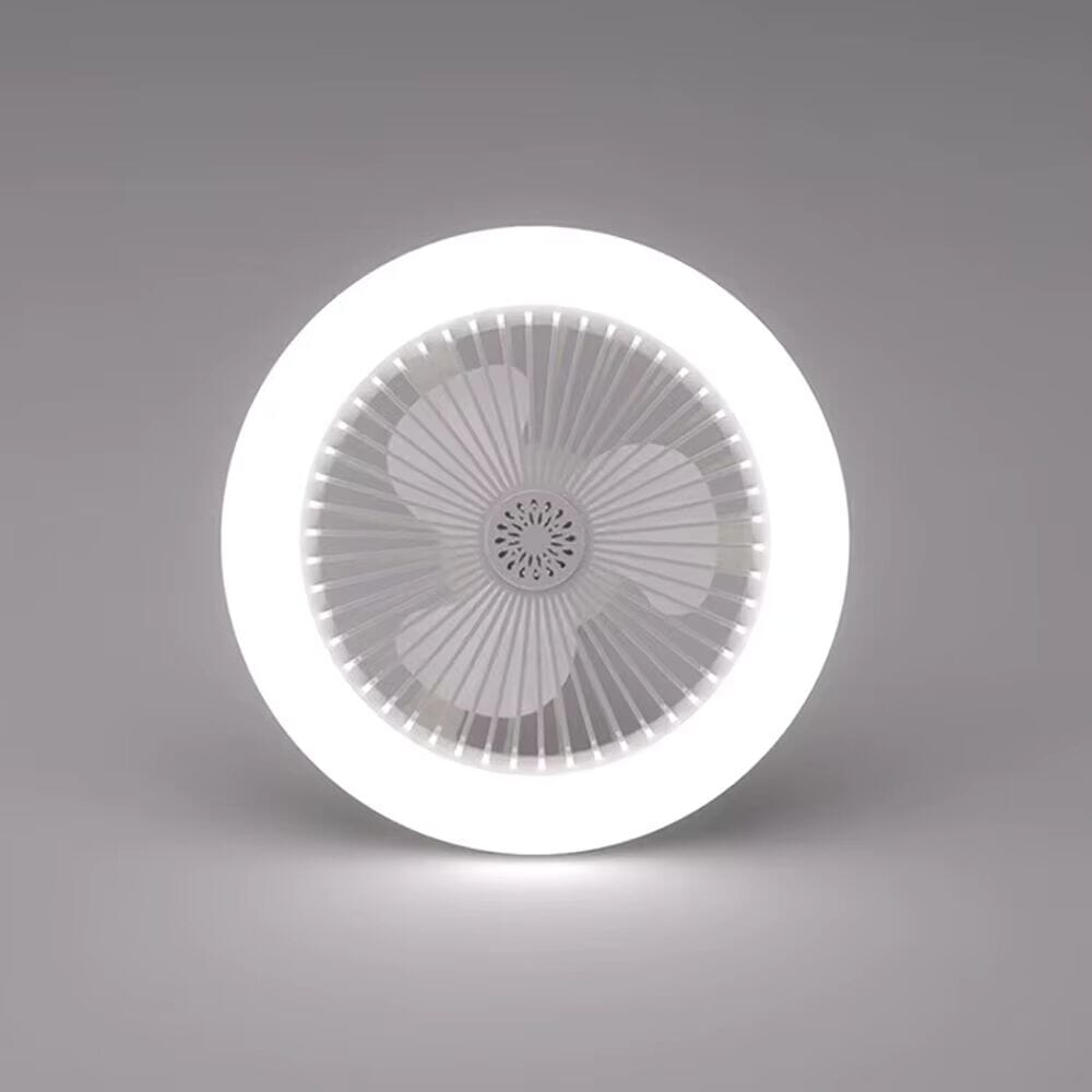 Roterbar 3-i-1 Takfläkt med LED-Belysning – Smidig Installation i E27 Lampsockel