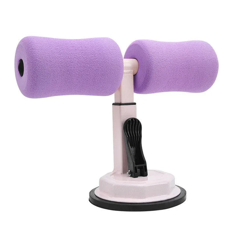 Sit-Up Trainer Crunch Bar Floor Assistant Ankle Support Exercise Stand Padded Workout Equipment for Home Gym Gear