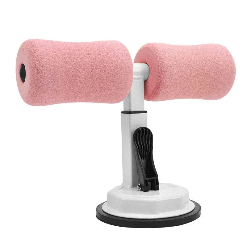 Sit-Up Trainer Crunch Bar Floor Assistant Ankle Support Exercise Stand Padded Workout Equipment for Home Gym Gear