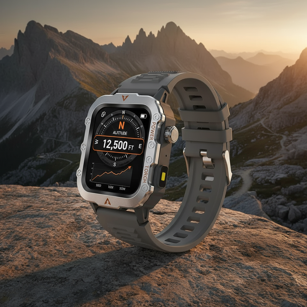 Smartwatch avec GPS et Pulsmätare - Sportklocka