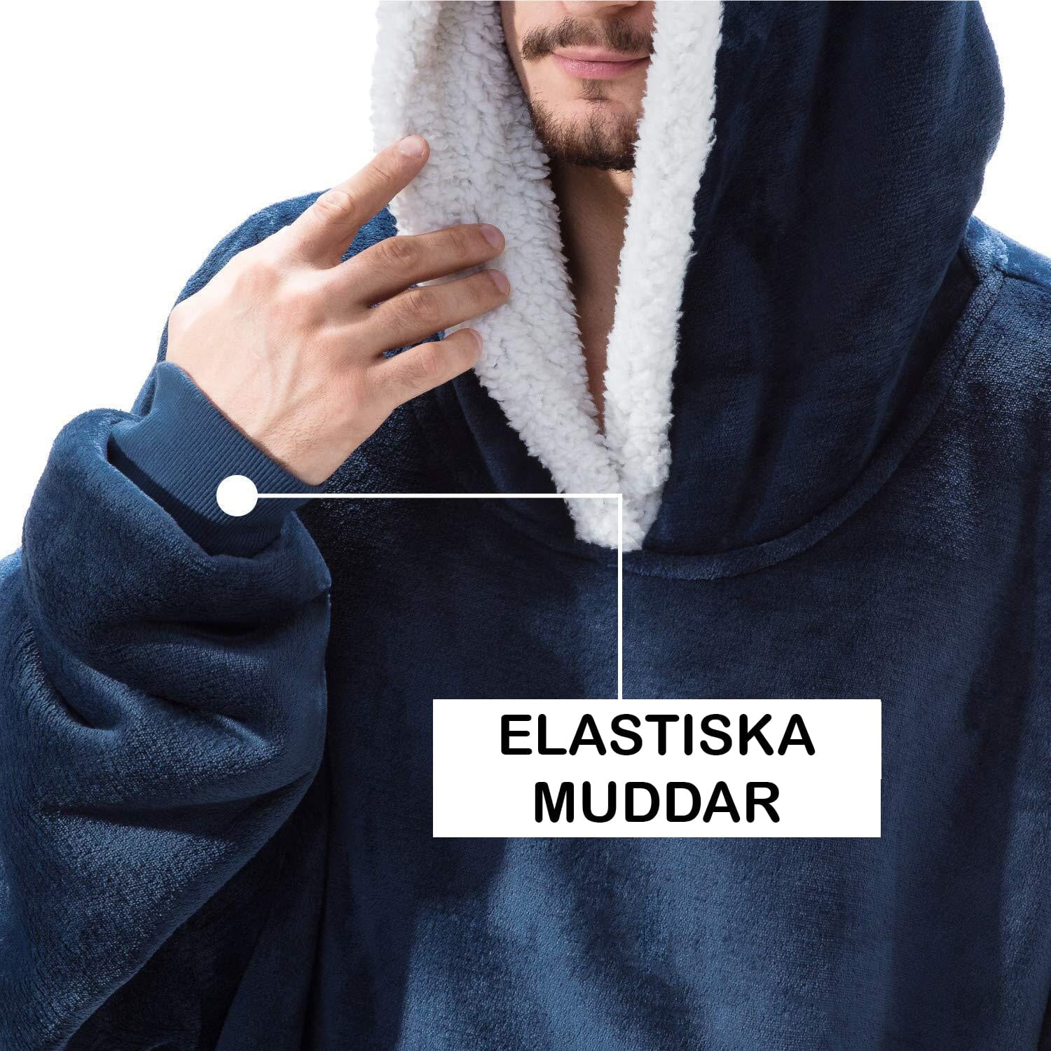 Snugglie - Oversized Filt Hoodie - För Mysiga och Värmande Stunder!