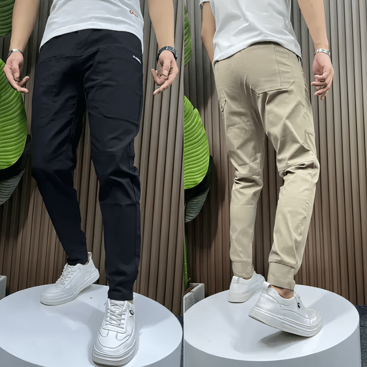 Stretchbyxor i Cargostil