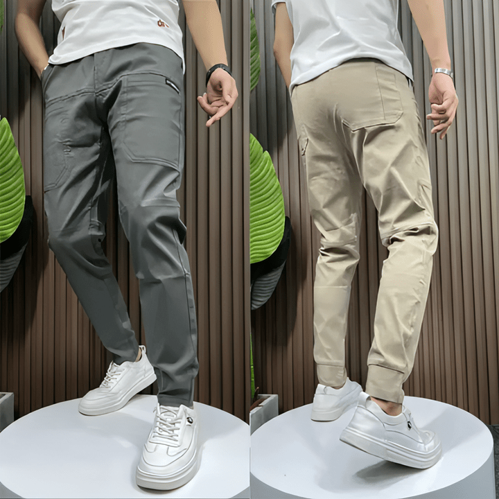 Stretchbyxor i Cargostil