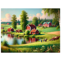 Svensk Landskapsposter – Idyllisk Natur i Klassisk Stil