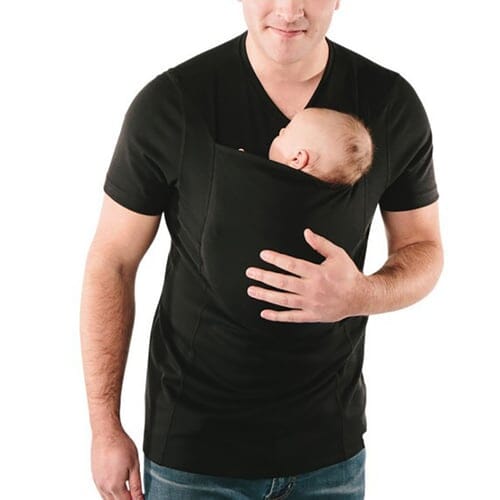 T-shirt med känguruficka