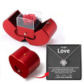 To My Love - Halsband - Med äkta ros - present till henne