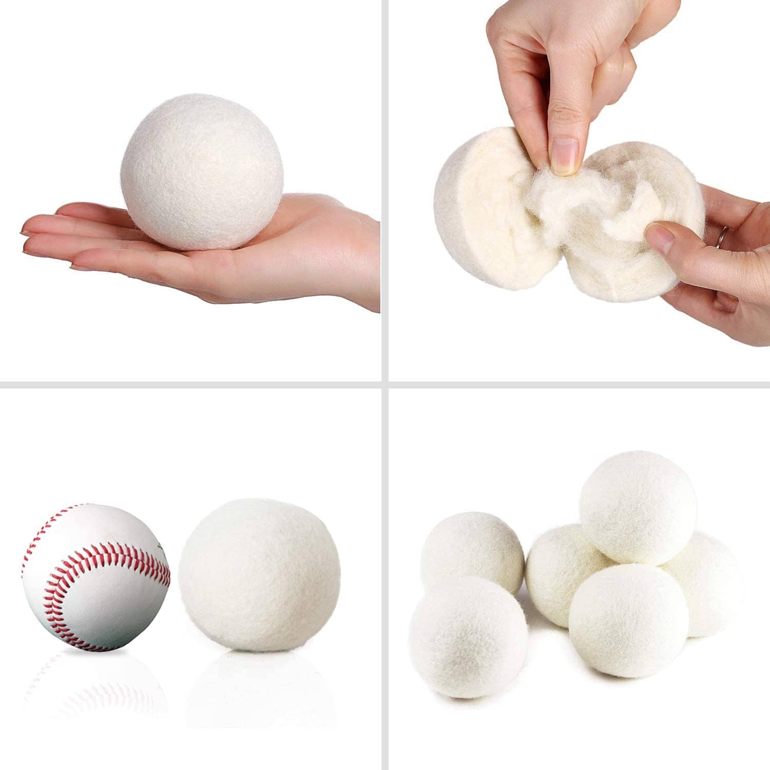 Torkbollar av bomull till torktumlare (3 pack)