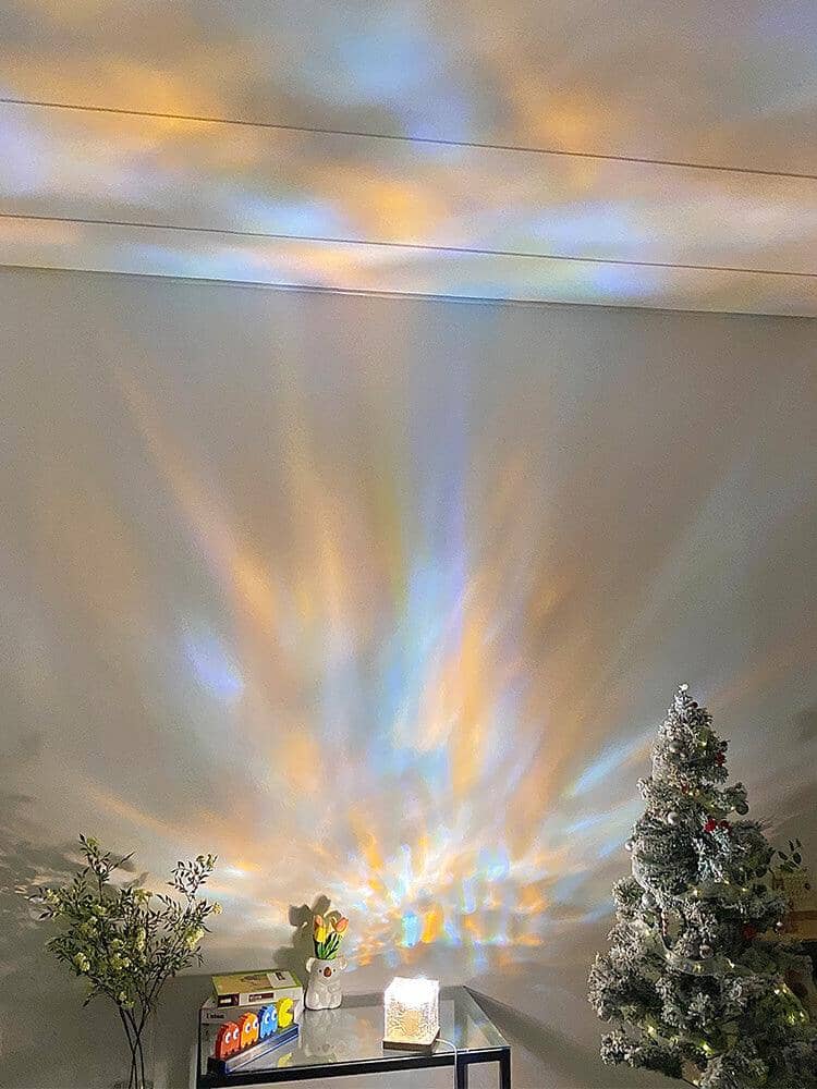 Unik Kristallbordslampa med RGB-färgskiftande Ljus
