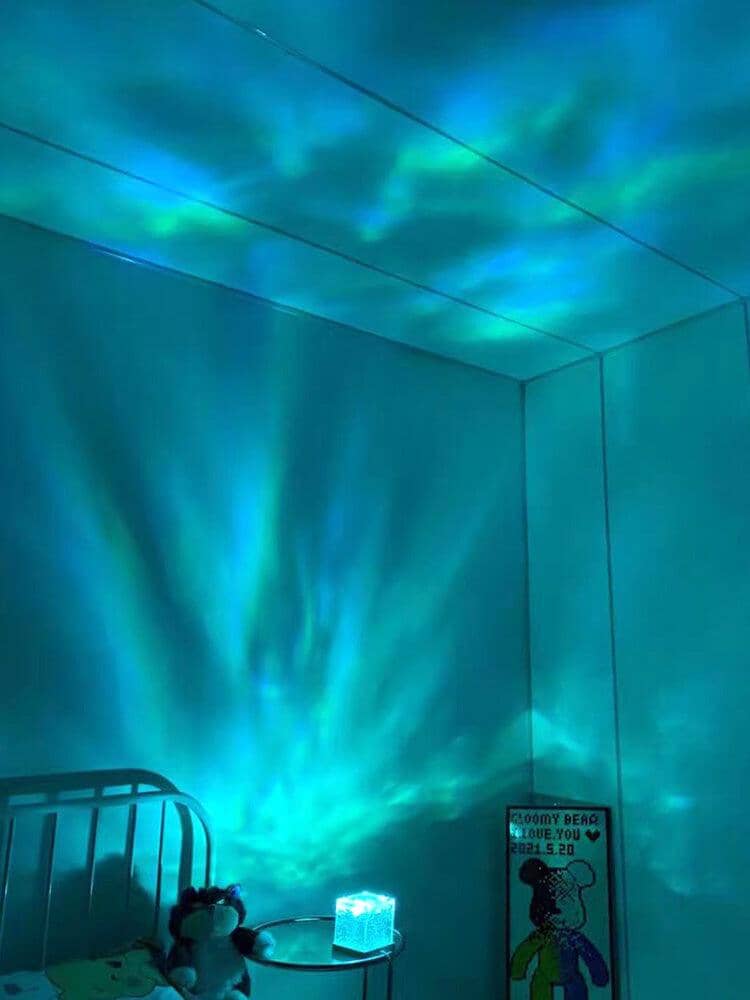 Unik Kristallbordslampa med RGB-färgskiftande Ljus