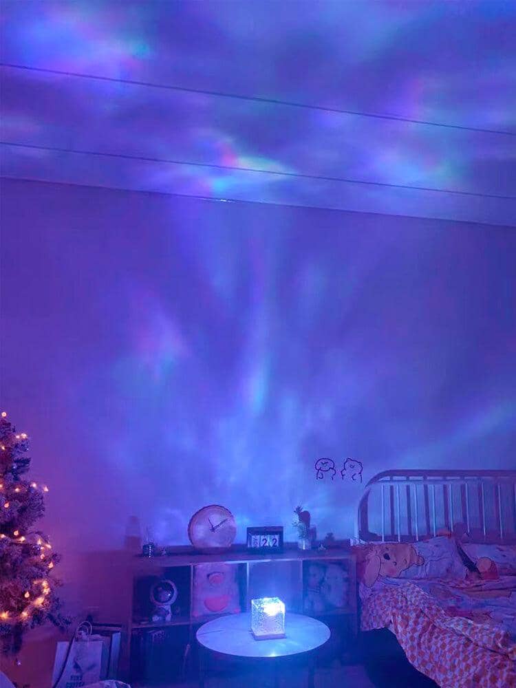 Unik Kristallbordslampa med RGB-färgskiftande Ljus